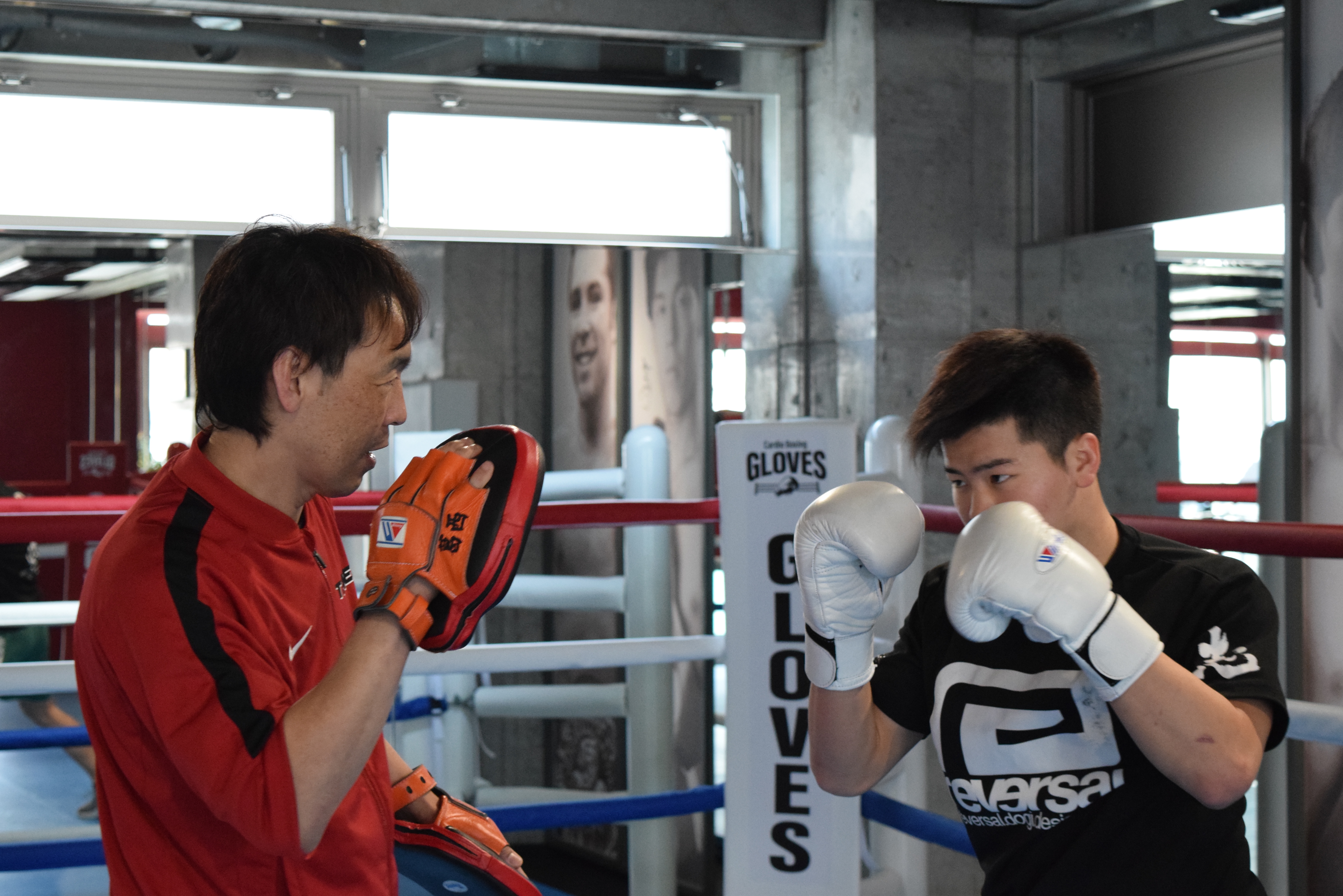 那須川天心さんGLOVESでの練習風景 - グローブス 用賀ボクシングジム 